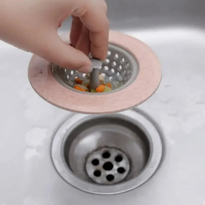 Silicone Anti-clogging Filter Portable Sink Strainer Bathroom Kitchen Tool for Drains Cover Hair Waste Plug Filter Strainer