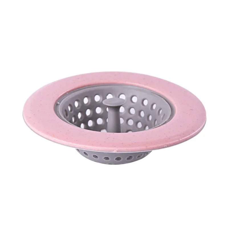 Silicone Anti-clogging Filter Portable Sink Strainer Bathroom Kitchen Tool for Drains Cover Hair Waste Plug Filter Strainer