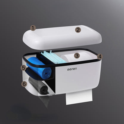 Paper Towel Dispenser Toilet Paper Holder Waterproof Tissue Box Wall Mount Storage Shelf Rack Paper Storage Box Bathroom Product